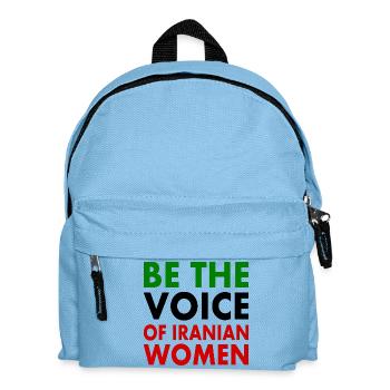 Be the voice of iranian women - Kids' Backpack - light blue - Front
