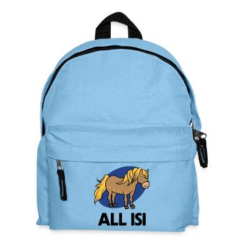 Icelandic Pooys Cool Statement Icelandic Horses Horse Fan - Kids' Backpack - light blue - Front