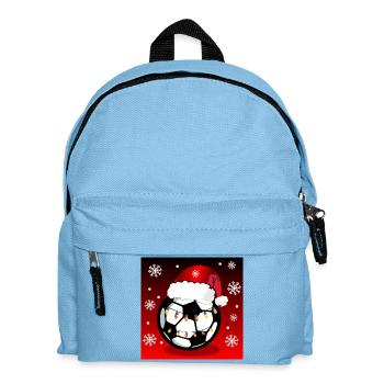 Weihnachten Fußballgeschenke - Kinder Rucksack - Hellblau - Vorne