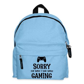 Entschuldigung für das, was ich beim Spielen gesagt habe - Kinder Rucksack - Hellblau - Vorne