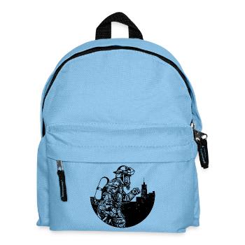 Professional fire brigade fire brigade lifesaver extinguishing work - Kids' Backpack - light blue - Front