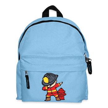 Casque de pompier sauveteur Pompier Pompier - Sac à dos Enfant - bleu clair - Devant