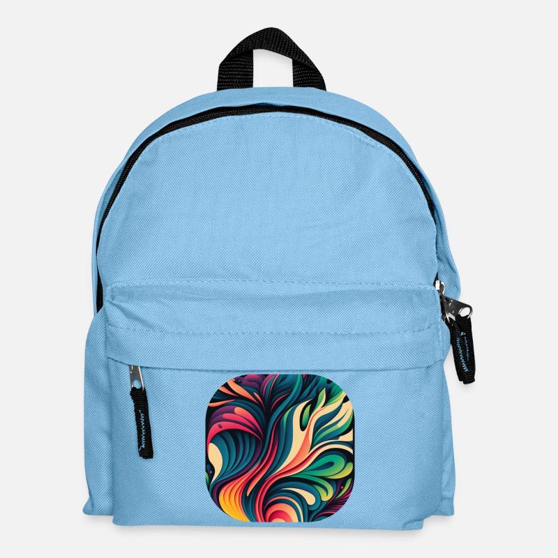 Abstrait - Sac à dos Enfant - bleu clair