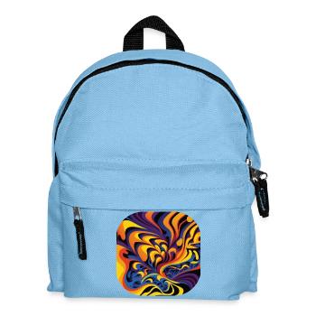 Abstract - Kids' Backpack - light blue - Front