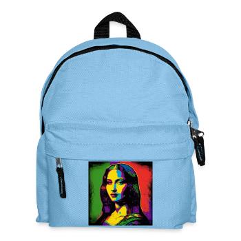 Portrait Pop Art - Sac à dos Enfant - bleu clair - Devant