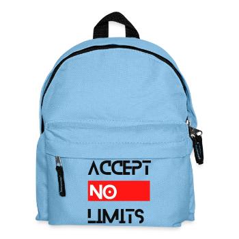 accept no limits grenzenlos erfolg motivation - Kinder Rucksack - Hellblau - Vorne