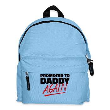 Cool saying daddy parents baby happiness pregnant - Kids' Backpack - light blue - Front