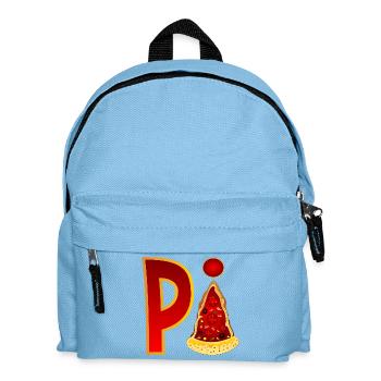 PIZZA MATHEMATICS - PI - Kids' Backpack - light blue - Front