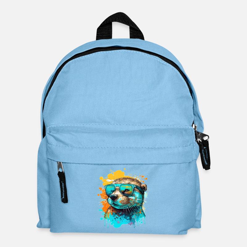 Cool Otter - Kinder Rucksack - Hellblau