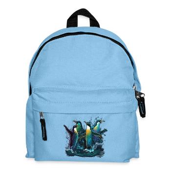 Penguins in the water - Kids' Backpack - light blue - Front