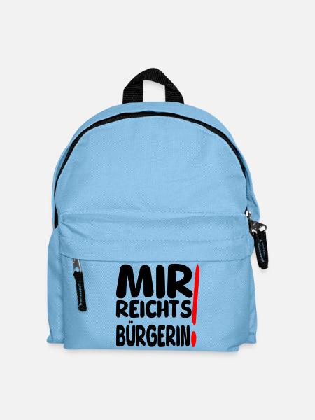 reicht mir Bürgerin - Kinder Rucksack - Hellblau