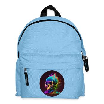 Crâne brillant - Sac à dos Enfant - bleu clair - Devant