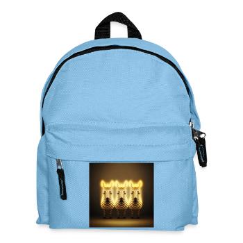 Foto Makro Zebra - Kinder Rucksack - Hellblau - Vorne