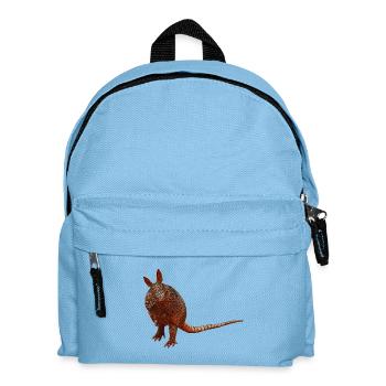 außergewöhnliche Tieremotive, Gürteltiere - Kinder Rucksack - Hellblau - Vorne
