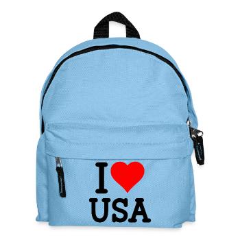 I love USA - Kids' Backpack - light blue - Front