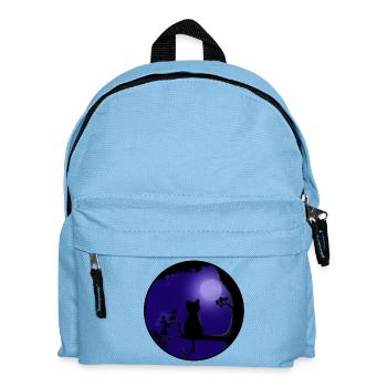 Cat Moon - Kids' Backpack - light blue - Front