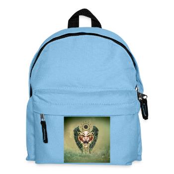 Tiger, der König des Dschungels - Kinder Rucksack - Hellblau - Vorne