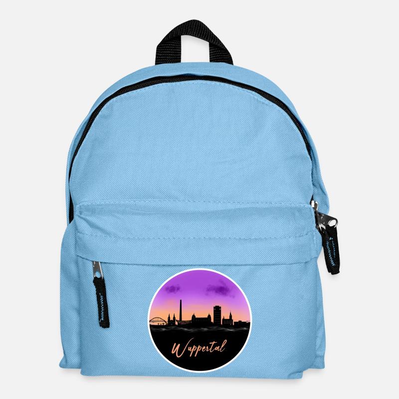 Wuppertal Fine Skyline - Kinder Rucksack - Hellblau