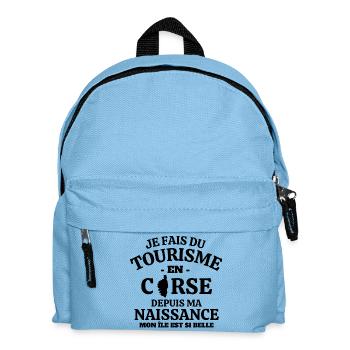 Corse, touriste, fierté Corse - Sac à dos Enfant - bleu clair - Devant