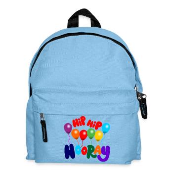 Party Hip, hip hooray - Kids' Backpack - light blue - Front