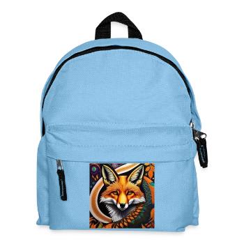 Fuchs - Kinder Rucksack - Hellblau - Vorne