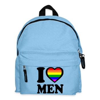 I love men - Sac à dos Enfant - bleu clair - Devant