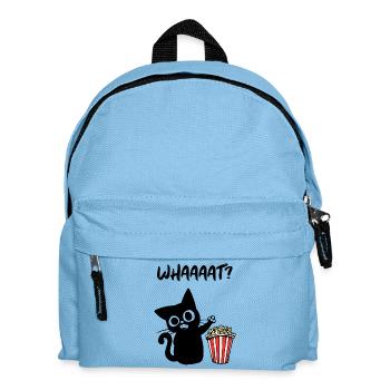 Cat Popcorn Movies Movies Cinema Night Theatre - Kids' Backpack - light blue - Front