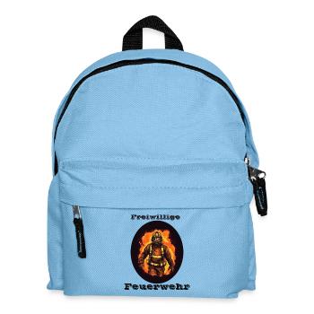 Freiwillige Feuerwehr - Kinder Rucksack - Hellblau - Vorne