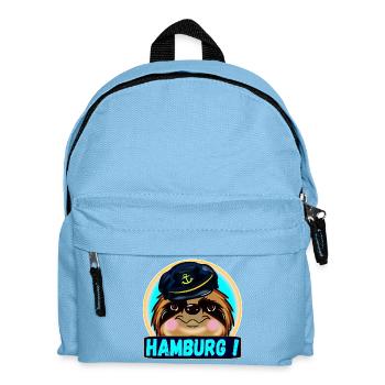 HAMBURG SEGELN HAMBURGER BOOTFAHREN - Kinder Rucksack - Hellblau - Vorne