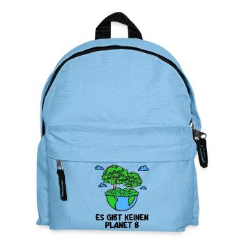 Erde Statement Planet Baum Naturschutz Natur - Kinder Rucksack - Hellblau - Vorne