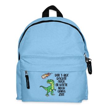 Erderwärmung Erde Artenschutz Umwelt Statement - Kinder Rucksack - Hellblau - Vorne