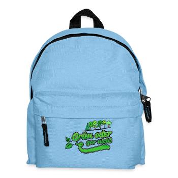 Umweltschutz Erde Natur Baum Statement Naturschutz - Kinder Rucksack - Hellblau - Vorne