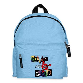 Bunte Vielfalt der Liebe und Identität - Kinder Rucksack - Hellblau - Vorne