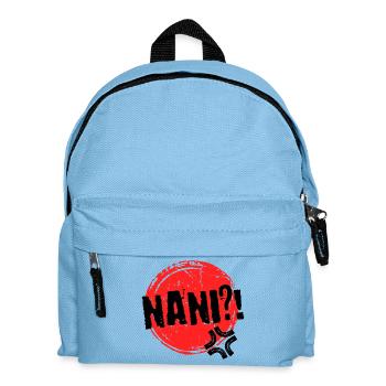 Anime Nani Manga Animation Comic Spruch Mangastyle - Kinder Rucksack - Hellblau - Vorne