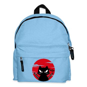 Cat Mangastyle Anime Manga Japanese Animation - Kids' Backpack - light blue - Front
