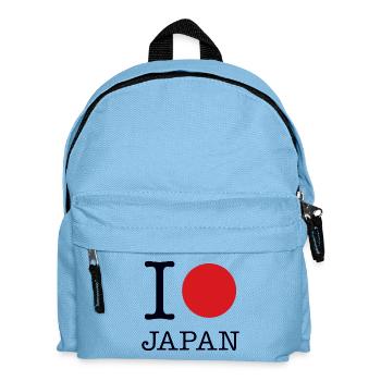 I LOVE JAPAN - Kinder Rucksack - Hellblau - Vorne