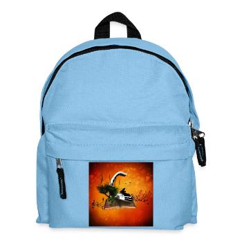 Un piano s’envole d’un livre. - Sac à dos Enfant - bleu clair - Devant
