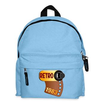 RETRO BIRTHDAY 1983 PHOTOGRAPHY - Kids' Backpack - light blue - Front