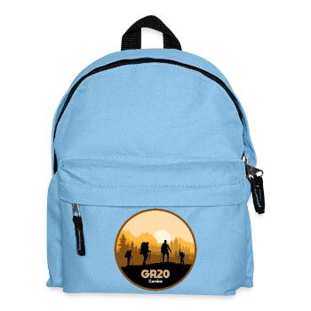GR20 Grande Randonnée Corse trekking hiking - Kids' Backpack - light blue - Front