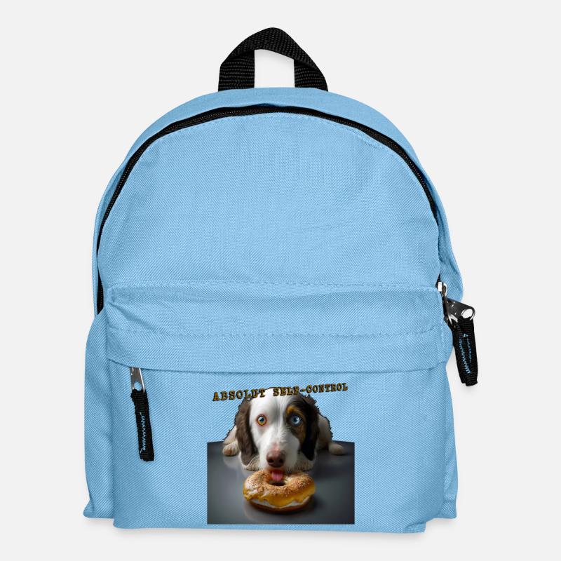 Absolut Self control dog 01 - Kids' Backpack - light blue
