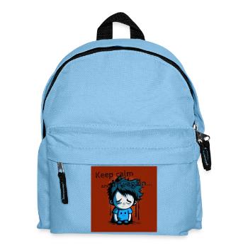 Geek - Bleiben Sie ruhig und versuchen Sie es erneut 01 - Kinder Rucksack - Hellblau - Vorne