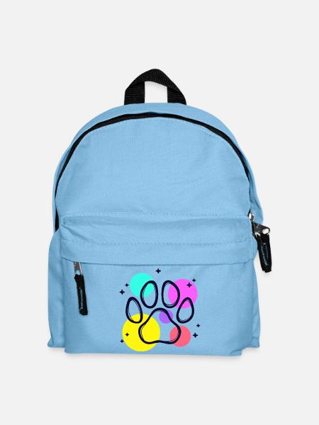 Haustiere Hund Lieblingstier Katze Knuddeltier - Kinder Rucksack - Hellblau