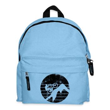 Croquis de vététiste - Sac à dos Enfant - bleu clair - Devant