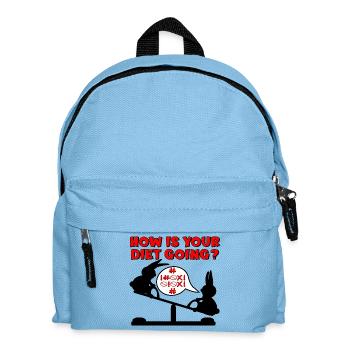 COMMENT VA LE RÉGIME - LAPINS DRÔLE - Sac à dos Enfant - bleu clair - Devant