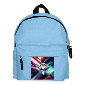 Diamant - Kinder Rucksack - Hellblau - Vorne