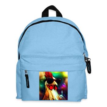 Fancy Chicken III - Kinder Rucksack - Hellblau - Vorne