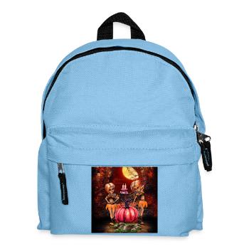 Joli design d’Halloween au clair de lune. - Sac à dos Enfant - bleu clair - Devant