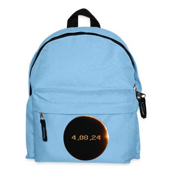 Eclipse de Soleil 2024 - Sac à dos Enfant - bleu clair - Devant
