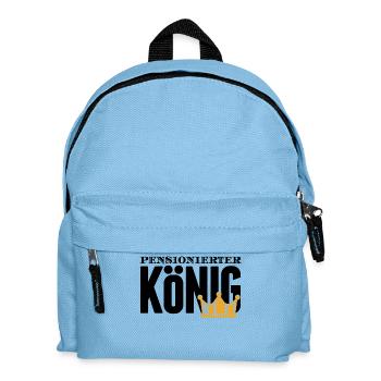 Ruhestand Statement Pensionär Auszeit Abschied - Kinder Rucksack - Hellblau - Vorne