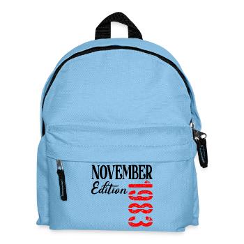 43rd Birthday - November 1983 Forty-Three - Kids' Backpack - light blue - Front